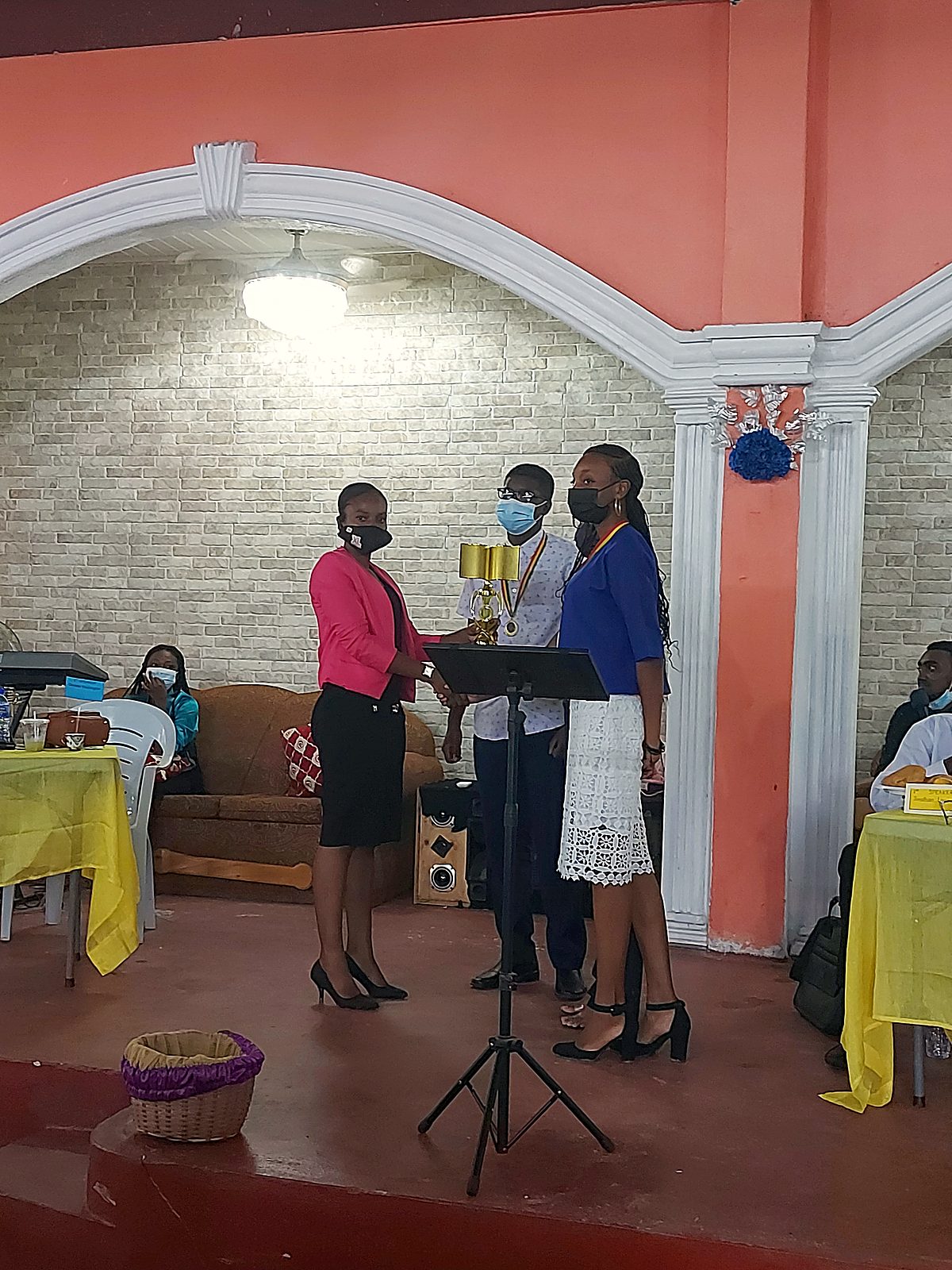 A prize-giving at the church