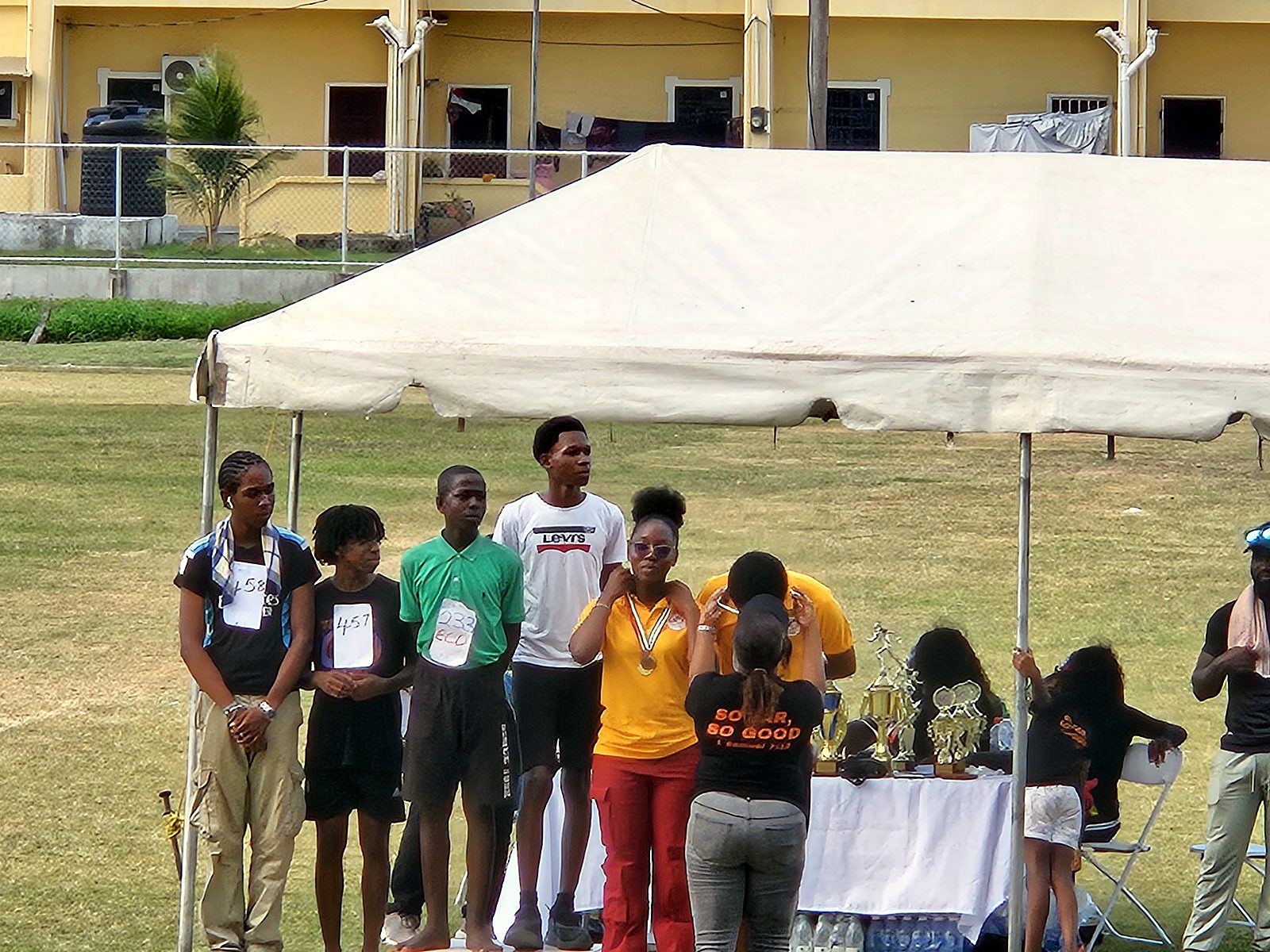 Prize-giving after the sports events